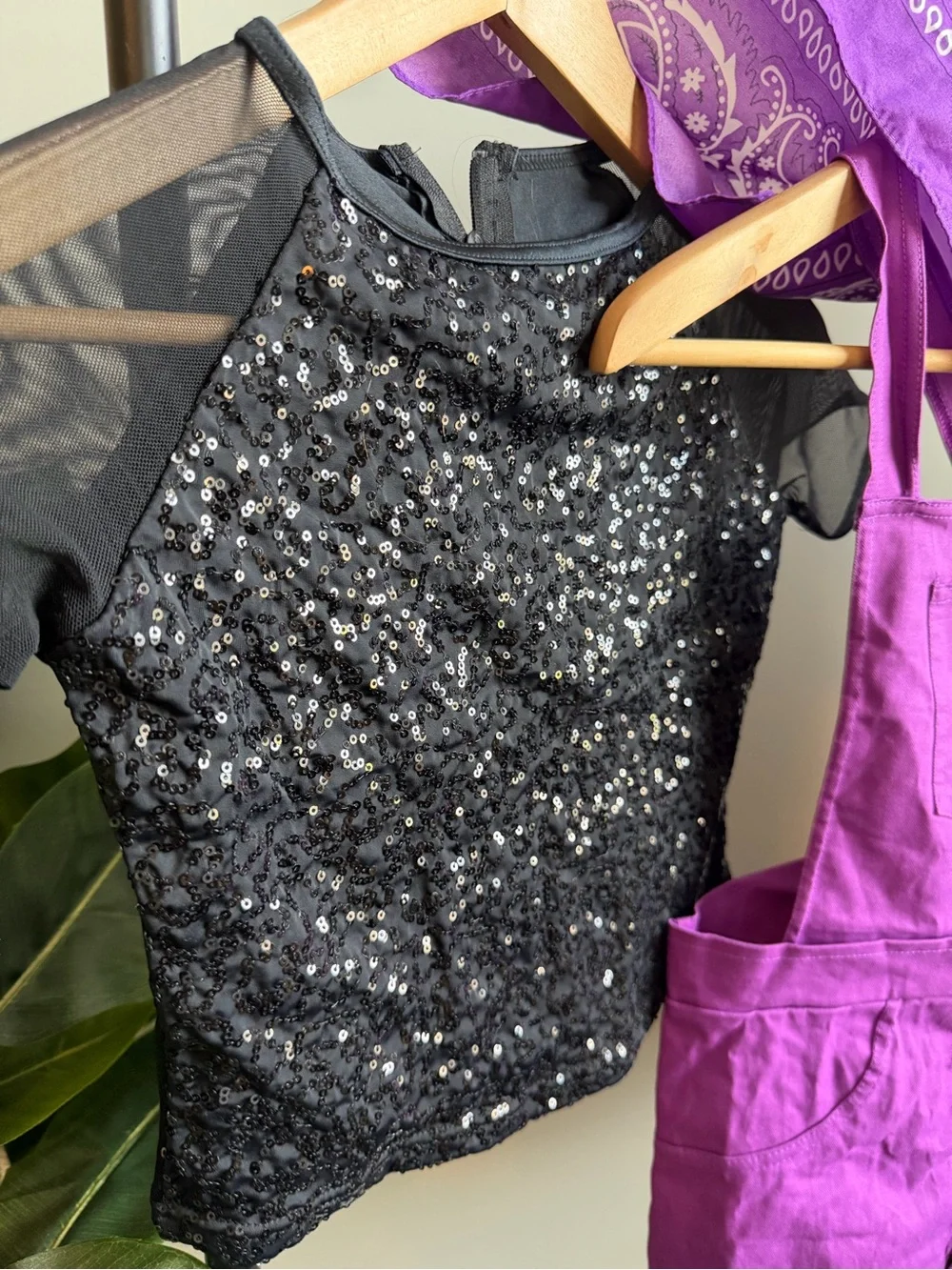 Weissman Purple Short Overalls with Matching Bandana